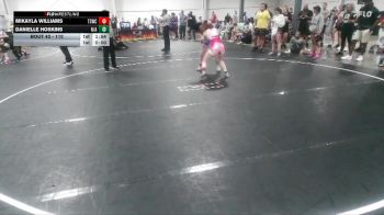 110 lbs Round 3 - Danielle Hoskins, N/a vs Mikayla Williams, The Storm Wrestling Center