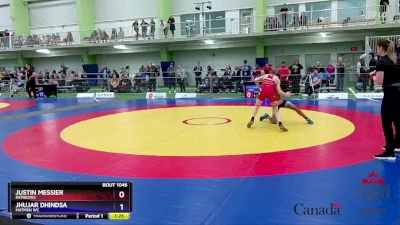 51kg Champ. Round 1 - Justin Messier, Patriotes vs Jhujar Dhindsa, Matmen WC