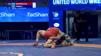 74 kg Qualif. - Baoyindalai Baoyindalai, China vs Arturs Purins, Latvia