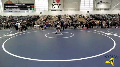 85 lbs Champ. Round 2 - Calvin Sperry, Black Belt Wrestling Academy vs Carson LoGalbo, District 3 Wrestling