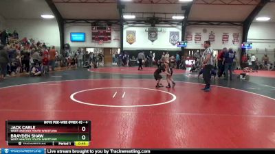 4 lbs Round 5 - Jack Carle, West Hancock Youth Wrestling vs Brayden Shaw, West Hancock Youth Wrestling