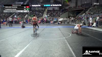 150 lbs Cons. Round 2 - Emiliano Bustos, Maize vs Cameron Moss, Augusta