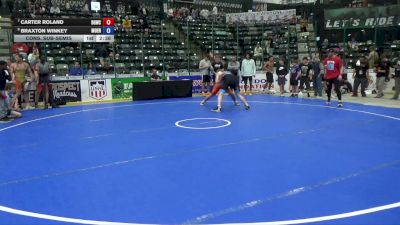 157 lbs Cons. Sub-semis - Carter Roland, Big Game Wrestling Club vs Braxton Winkey, Moen