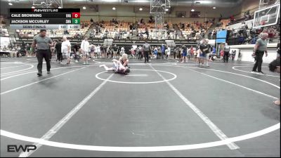 126 lbs Semifinal - Cale Browning, Unattached vs Jackson McCurley, Shelton Wrestling Academy