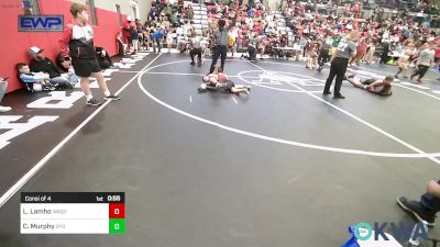 70 lbs Consi Of 4 - Lincoln Lamho, Wagoner Takedown Club vs Christopher Murphy, Gentry Youth Wrestling