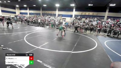 190 lbs Round Of 64 - Gabrian Myers, Legends Of Gold LV vs Isaiah Garrett, Wild Pack