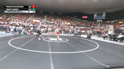 165 lbs 1st Place Match - Brady Martin, Tonganoxie HS vs Drake Blochlinger, Concordia HS