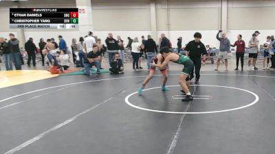 115 lbs 3rd Place Match - Christopher Yang, Dragon Youth Wrestling vs Ethan Daniels, Spartan Mat Club