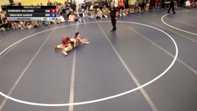 126 lbs Quarters - Domenek Williams, Storm vs Brayden Hawes, Grynd