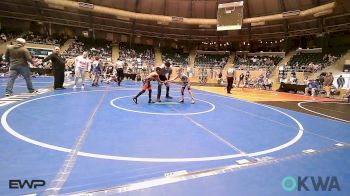 58 lbs Round Of 16 - Caliber Welch, Claremore Wrestling Club vs Kaiden McLaughlin, Del City Little League Wrestling