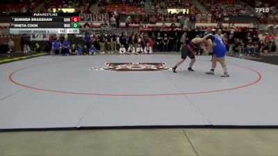 235 lbs Champ. Round 1 - Summer Bradshaw, Osawatomie Hs vs Rheya Cook, Winfield HS