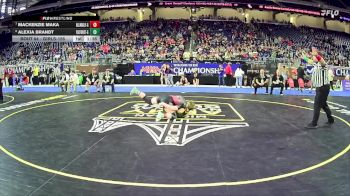 Girls-155 lbs Champ. Round 1 - Mackenzie Maka, Allendale Hs Girls vs Alexia Brandt, Forest Area Hs Girls