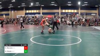 Match - Kenny Marzola, Pistol Wrestling Club vs Matthew Reyes, South Hills High School