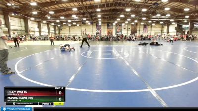 130 lbs Rd# 9- 2:15pm Saturday Final Pool - Riley Watts, Iowa Black vs Mason Pawling, PA Silver