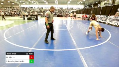 160 lbs Round Of 128 - Manny Aller, OH vs Zion Bowling Hernandez, CA
