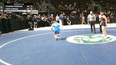 Girls 145 lbs 3rd Place Match - Jacky Castille, Las Cruces vs Glamour Rodriguez, Rio Grande
