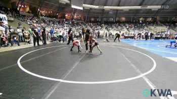 43 lbs Semifinal - Dylan Harris, Hurricane Wrestling Academy vs Stella McCarther, Clinton Youth Wrestling