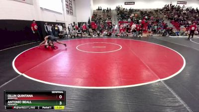 165 lbs Semifinal - Antonio Beall, Monarch vs Ollin Quintana, Brighton