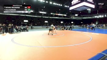 Girls 140 lbs Cons. Round 1 - Tatiana Melendrez, Richland (Girls) vs Lyla Klingler, Peninsula (Girls)