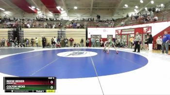 102-111 lbs Cons. Round 3 - Reese Reiser, Hobart WC vs Colton Hicks, Raymond Park
