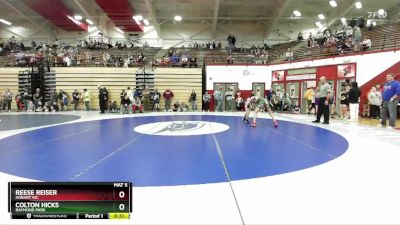 102-111 lbs Cons. Round 3 - Reese Reiser, Hobart WC vs Colton Hicks, Raymond Park