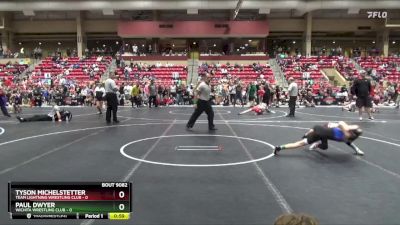 82 lbs Semifinal - Paul Dwyer, Wichita Wrestling Club vs Tyson Michelstetter, Team Lightning Wrestling Club