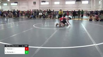 135-145-V Mats 19-20 8:00am lbs Round 2 - Zach Maisner, PA vs Austin Richards, WV
