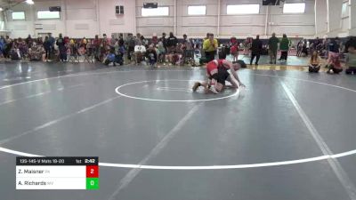 135-145-V Mats 19-20 8:00am lbs Round 2 - Zach Maisner, PA vs Austin Richards, WV