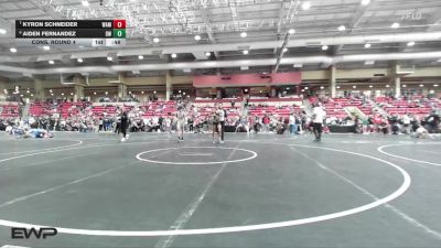 120 lbs Cons. Round 4 - Kyron Schneider, Wamego vs Aiden Fernandez, Derby WC