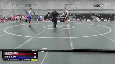 215 lbs Round 2 (8 Team) - Cole Mirasola, Wisconsin vs Ben Schultz, Minnesota Blue