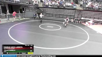 123 lbs Cons. Round 2 - Tylus Barela, Lehi vs Charlie Arce-larreta, Skyline High School