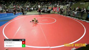 43 lbs Quarterfinal - Ben Meridieth, GGB Ohio vs Lawson Murdock, MTC