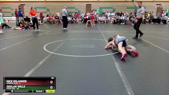 84 lbs Round 2 (6 Team) - Deklan Wills, Lions Den vs Nick Palanker, Xtreme Team