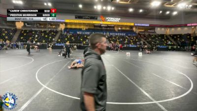 113 lbs Quarterfinal - Carew Christensen, Waukee Northwest vs Preston Morrison, Aurora (Marmion Academy)