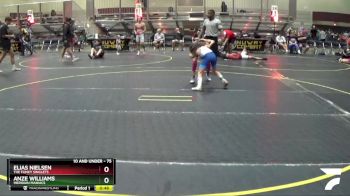 75 lbs 5th Place Match - Elias Nielsen, The Funky Singlets vs Anze Williams, Meridian Maniacs