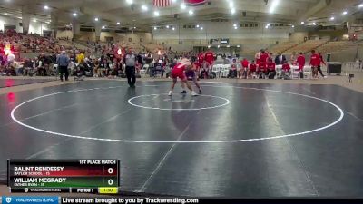 220 lbs Placement (4 Team) - Balint Rendessy, Baylor School vs William McGrady, Father Ryan