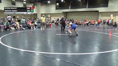 132 lbs Round 3 (6 Team) - Bentley Haney, North Shelby Regulators Blue vs Byron Whaley, Crossroads Wrestling