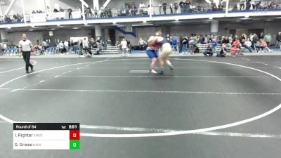 285 lbs Round Of 64 - Isaac Righter, American University vs Grady Griess, Naval Academy