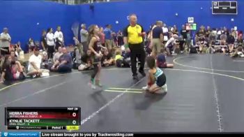 58 lbs Round 5 (6 Team) - Kynlie Tackett, Steel Valley vs Herra Fishers, Untouchables Purple