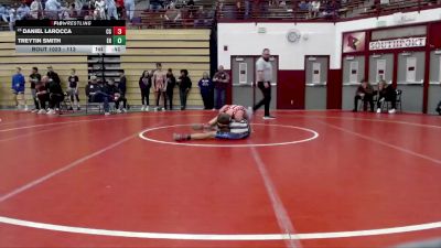 113 lbs Champ. Round 1 - Daniel LaRocca, Center Grove vs Treytin Smith, Eastbrook Highschool