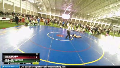 84 lbs Cons. Round 3 - Jimmie Fewell, Cowboy Mat Club vs Achilles Martinez, Grindhouse WC