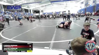 110 lbs Semis (4 Team) - Carson Kinsman, Slyfox Silver vs Easton Wheeler, Victory Wrestling