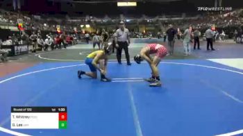 132 lbs Round Of 128 - Ty Whitney, Ford Dyansty WC vs Garrett Lee, Swamp Monsters