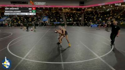 157 lbs Prelim - Braxton Lackner, Basehor-Linwood HS vs Jory Angstman, Hampton-Dumont-CAL