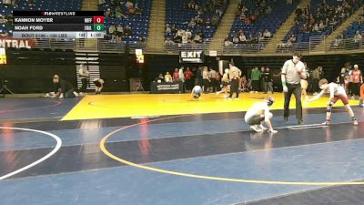 100 lbs Round Of 32 - Kannon Moyer, Mifflin County vs Noah Ford, Shaler
