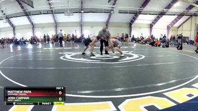 133 lbs Cons. Round 2 - Matthew Papa, Southern Virginia vs Josh Carman, West Liberty