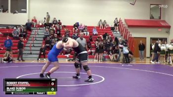 285 lbs Cons. Round 3 - Blake DuBois, Iowa City, Liberty vs Robert Stoffel, Cedar Rapids Washington