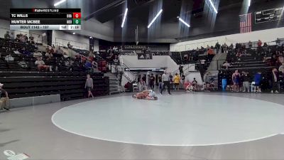 197 lbs Champ. Round 2 - Hunter McBee, Northeastern Oklahoma vs Tc Wills, Unattached