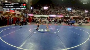 G - 130 lbs Champ. Round 1 - Carly Mears, Malta Girls vs Destiny Finley, Ronan Girls