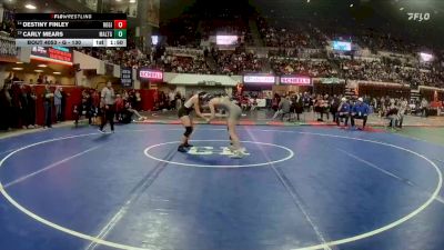 G - 130 lbs Champ. Round 1 - Carly Mears, Malta Girls vs Destiny Finley, Ronan Girls